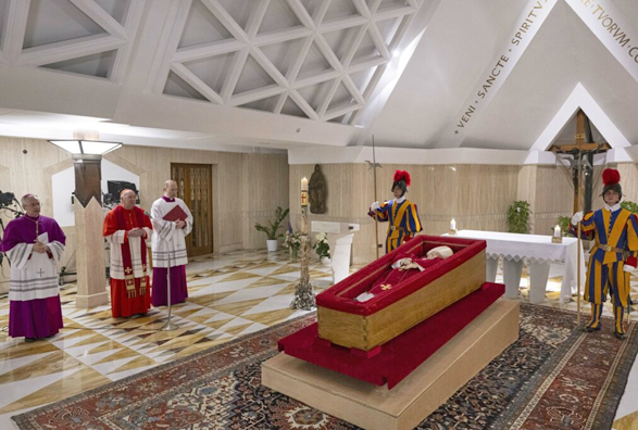 Il corpo di Bergoglio si trova nella cappella di Casa Santa Marta
